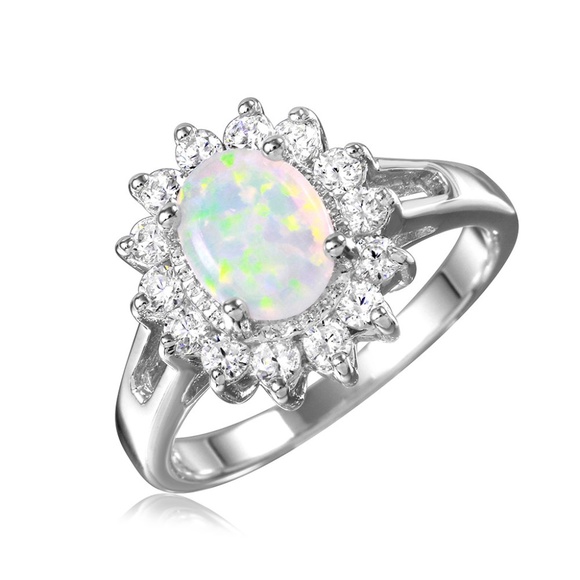 Jewelry - Sterling Silver Opal Ring